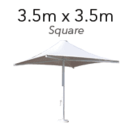 thumbnail 300 commerical umbrella 3.5m x 3.5m