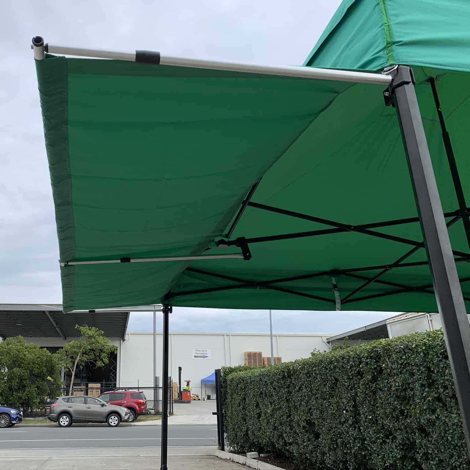 hook & eyelet marquee awning