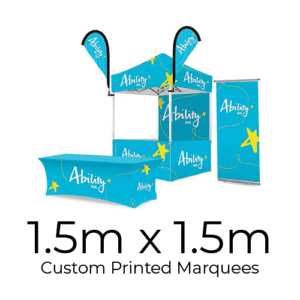 product display custom printed marquees 1.5mx1.5m