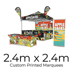 product display custom printed marquees 2.4mx2.4m