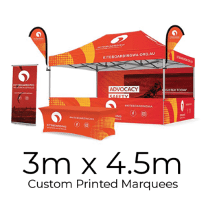 product display custom printed marquees 3mx4.5m