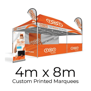 product display custom printed marquees 4mx8m